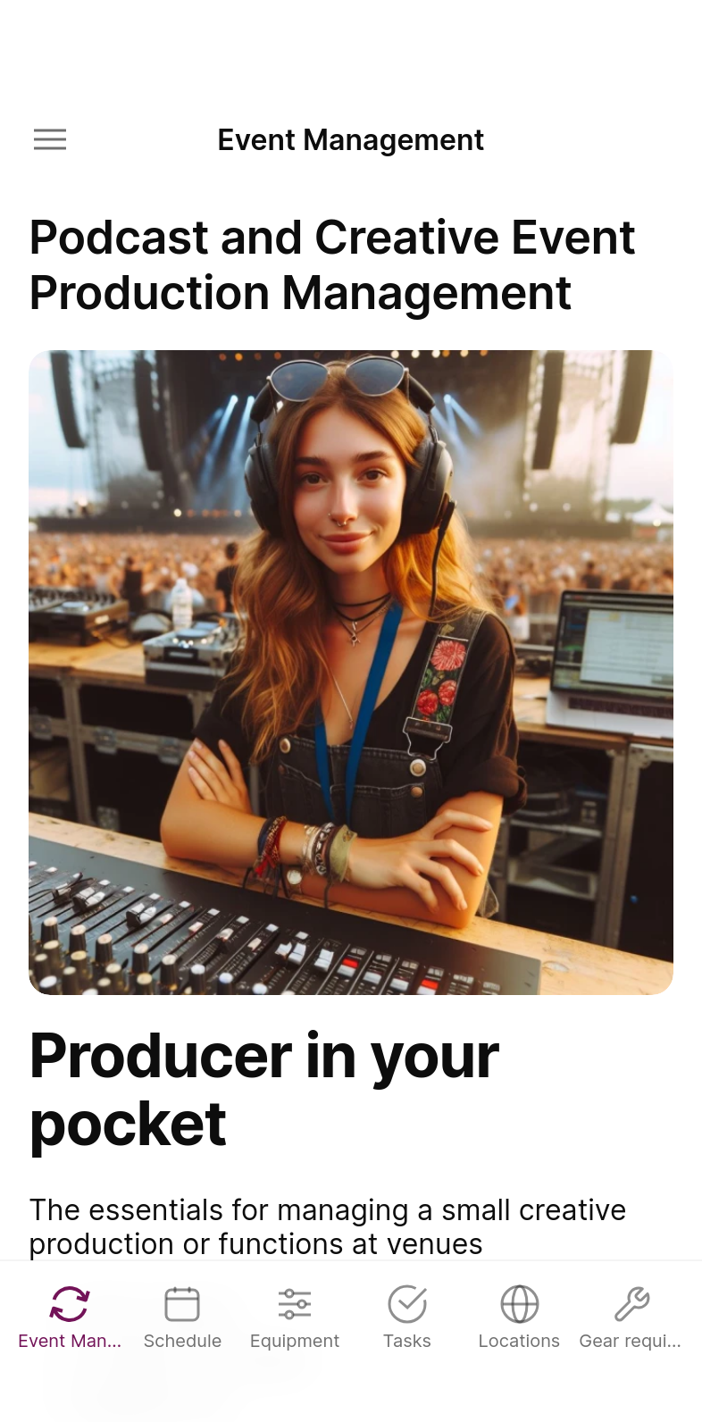 Podcast and Creative Event Production Guru