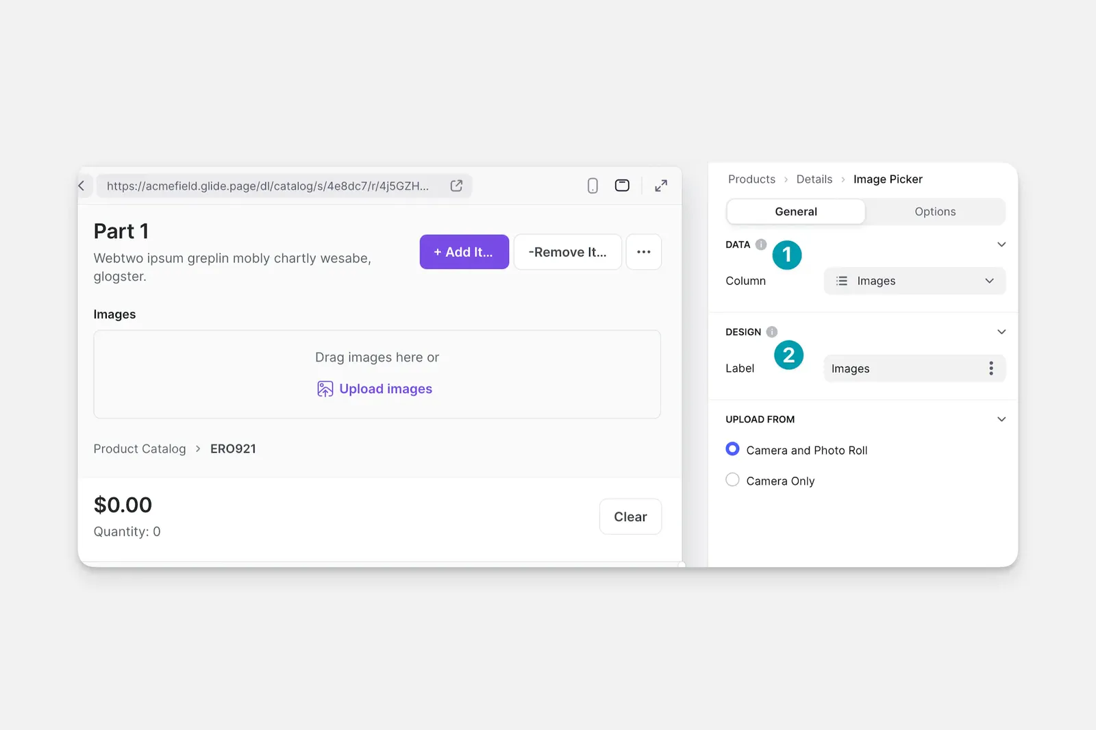Configuring File or Image Picker