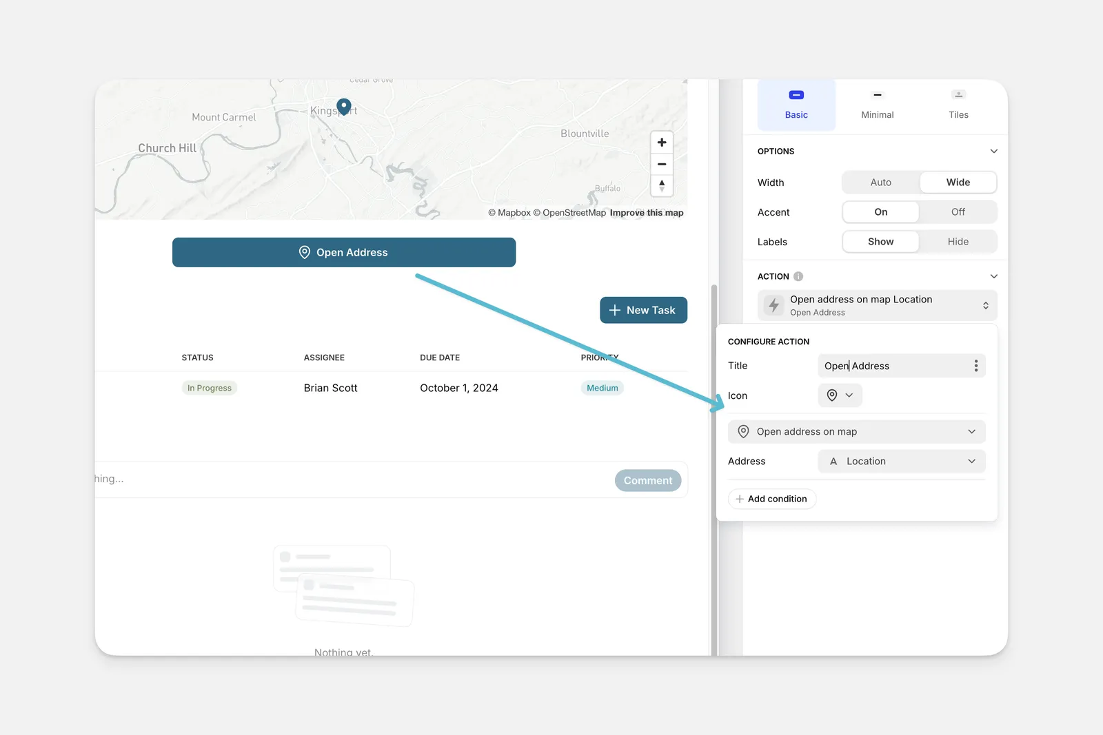Show Address on Map Hero