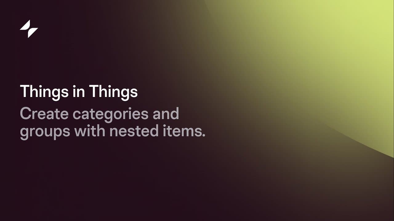 Things in Things
