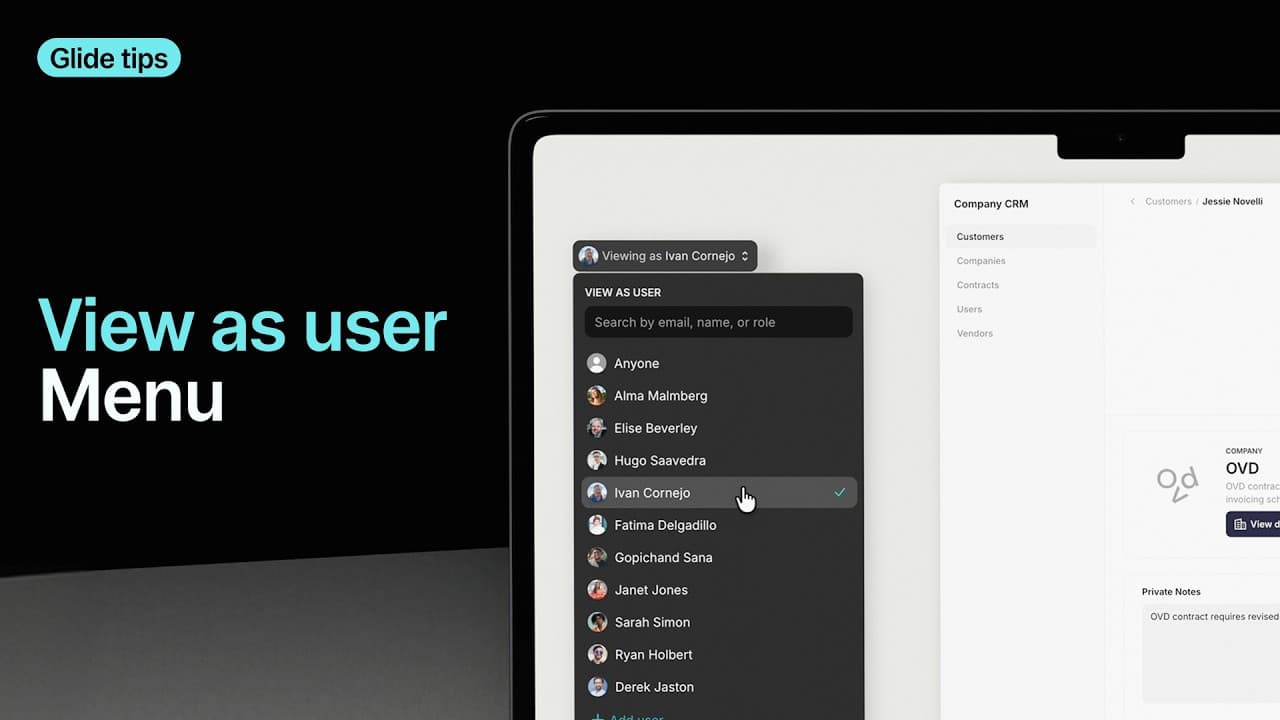  Tip 12 — Use the View As User Menu | Glide Tips