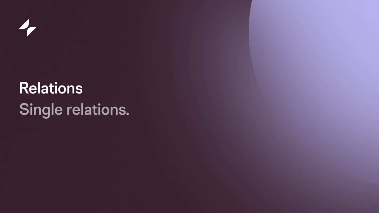 Single Relations