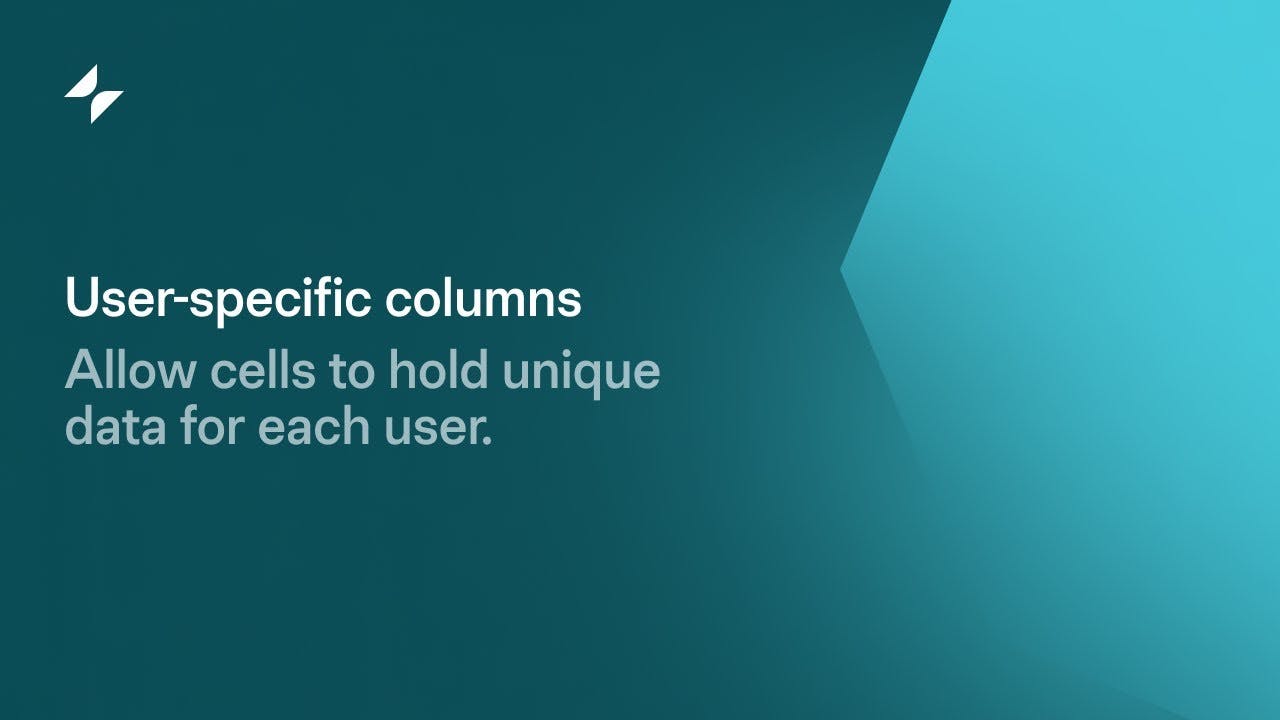 User-specific Columns Video