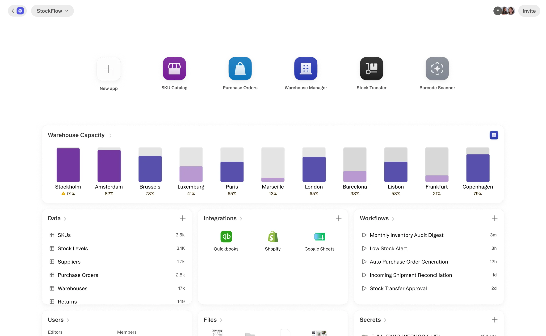 Inventory — a Glide app built from a spreadsheet